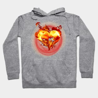 Fierce Heart on Fire Hoodie